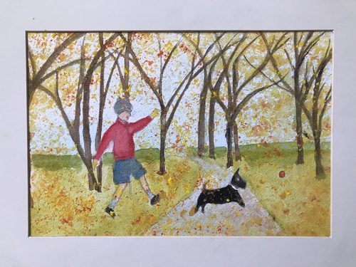 Marie. The joys of Autumn, watercolour.
